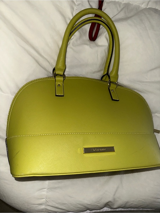 Anne Klein Handbags - Anne Klein chartreuse dome satchel